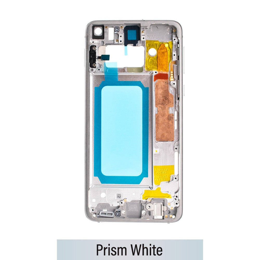 Chassis Mid Frame Cover Replacement Assembly for Samsung Galaxy S10 E G970F-Prism White Chassis Mid Frame Cover Replacement Assembly for Samsung Galaxy S10 E G970F-Prism White
